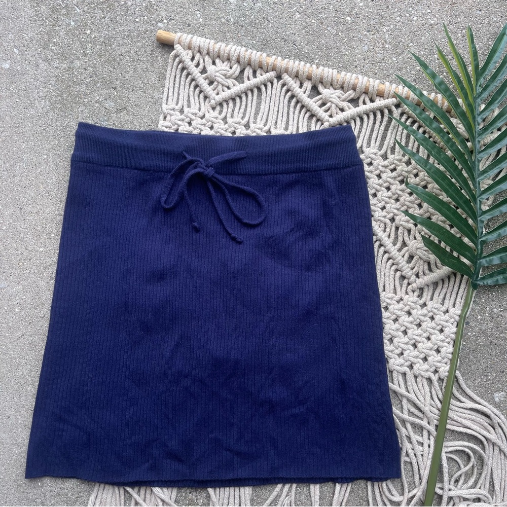 New Stitches&Stripes Navy Skirt Size Small- Lylah Ribbed Knit Skirt